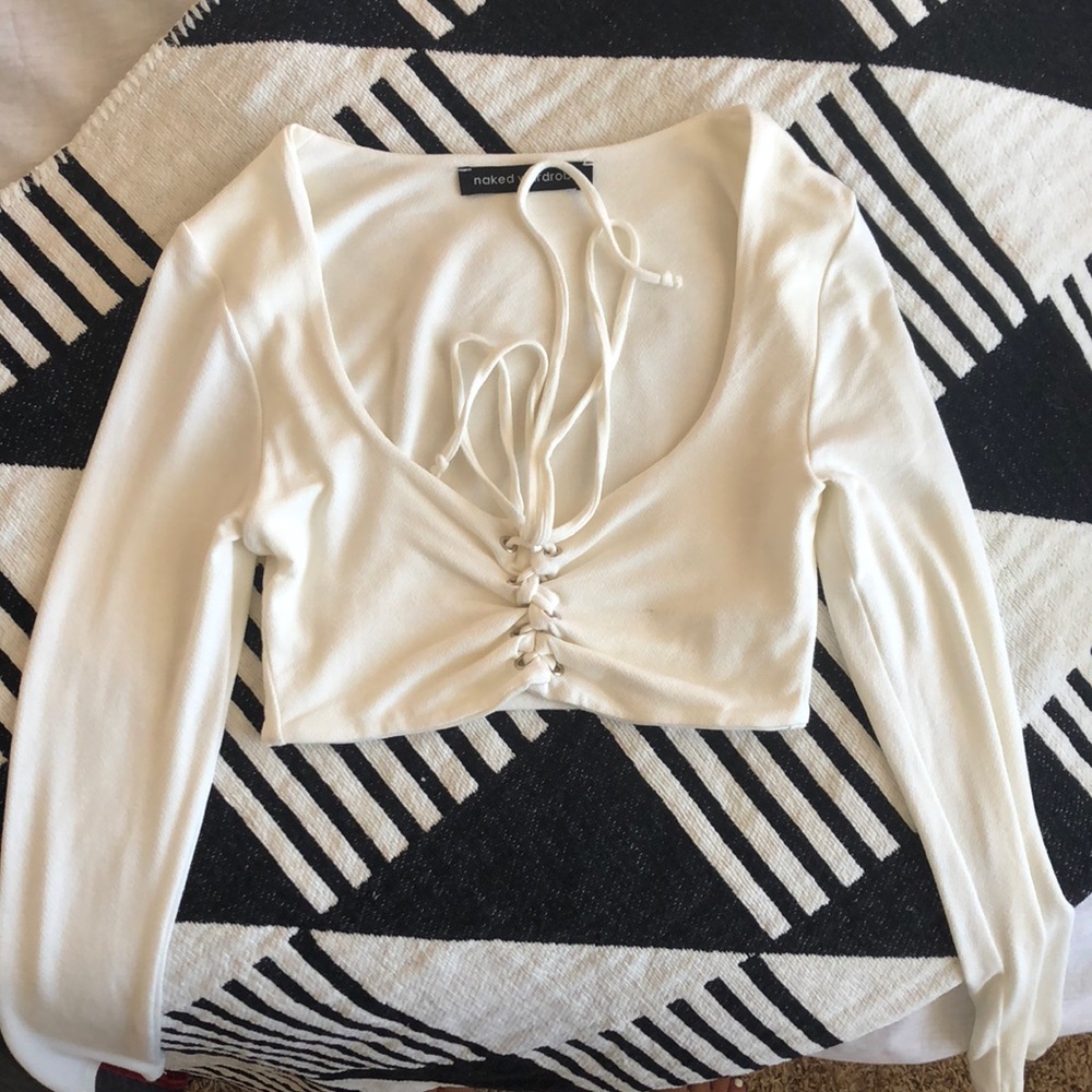 Naked Wardrobe crop long sleeve!